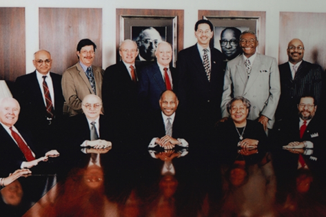 Another group shot of executives in 1992